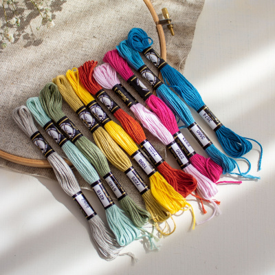 Набор мулине №2 Финка, хлопок, пасма (10 шт. х 8 м)