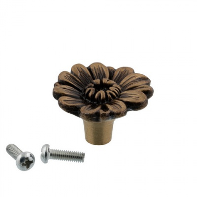 Фурнитура для декоративной отделки "Промысел" WF-017 "ручка" 1 уп. х 3.5х3.5 см №01 бронза 