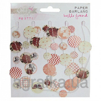Бумажные украшения GLITZ - гирлянда