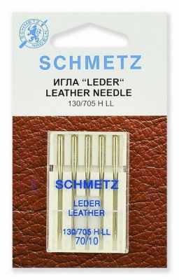 Иглы для кожи 130/705H LL № 70/10, 5 шт. Schmetz 0701188
