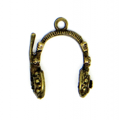 Металлические шармы "Рукоделие" MPR019 Наушники, 25х19мм