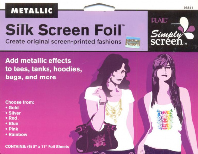Набор фольги PLAID Silk Screen Foil 98541 металлик