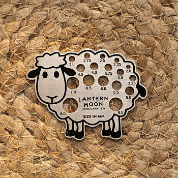 Линейка для определения размера спиц и крючков Lantern Moon, овечка, 350650