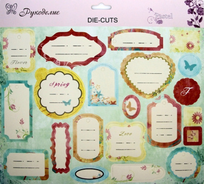 Стикеры картон "Рукоделие" DC12 Пастель