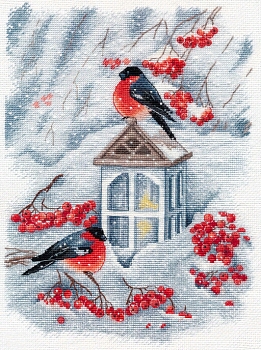 Набор для вышивания «Овен» 1415 "А снег идет" 19 х 27 см