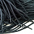 Шнурки круглые армированные 140 см, черные, 20 шт/упак