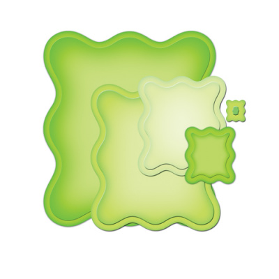 Набор ножей Spellbinders® Nestabilities® "Волнистые прямоугольники"