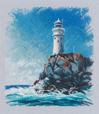 Набор для вышивания «Овен» 1572  "Маяк на скале"  23 х 27 см