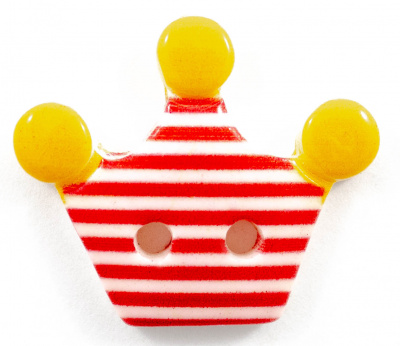 Пуговицы в тубе "Колибри"A 57 Red 54L (36мм) 18шт.