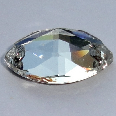 Стразы пришивные "Asfourelle"636 пришив. лодочка, 18 мм, Кристалл АВ, 24шт./уп.