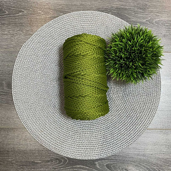 Шнур полиэфирный 5 мм с сердечником (оливковый) 50м (51)