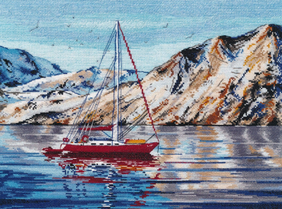 Набор для вышивания «Овен» 1453 "Норвежское море" 35 х 26см