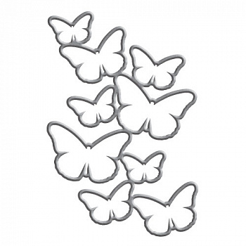 Набор ножей Spellbinders® Shapeabilities® «Каскад бабочек»