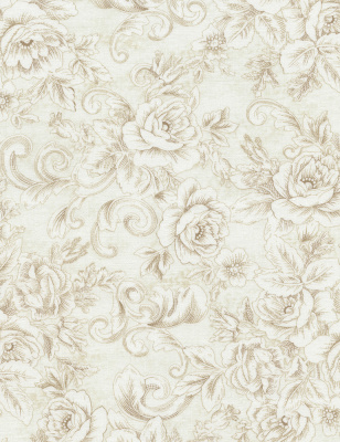 Ткань Timeless Treasures 100% хлопок, ширина 110 см, Paris-C3790-Cream