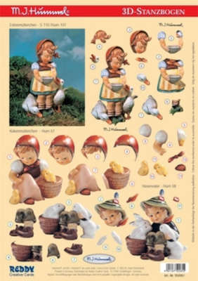 Аппликация "Хуммель"бумажная  вырубная  для объемных рисунков, 210х297 мм