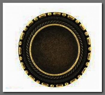 Основа MFB-02 "Zlatka" 2,5 см 5 шт. под античную т. бронзу