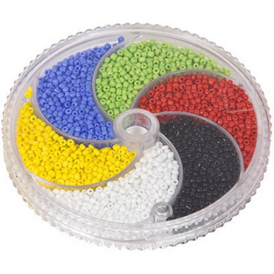 Набор бисера для рукоделия №3 ассорти мат. крашенный с блеском