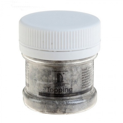 Декоративная присыпка (топпинг) Luxart Topping декоративная слюда, 0.1-0.3 мм,  зеленая  25 мл