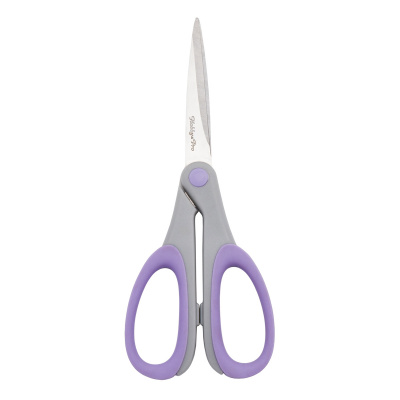 Ножницы "Hobby&Pro" 590453 для дома и офиса 18,5 см/7,25 ",силиконове ручки SOFT.светло-фиолетовый 