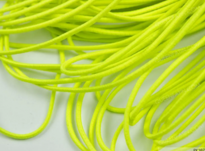 Резинка шляпная круглая  Ас 3мм  ж.зеленая неон ( упак. 25 м.)