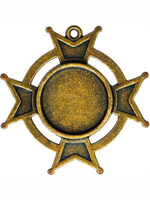 Заготовки для украшений «Iron Cross Bezel-Small-Bronze» (Бронза)