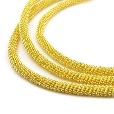 Канитель мягкая, витая KAN/DN3-01  матовый, золото 