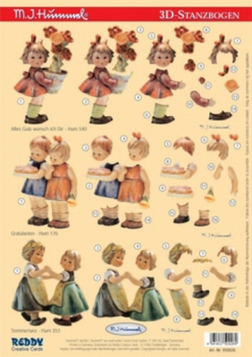 Аппликация "Хуммель"бумажная  вырубная  для объемных рисунков, 210х297 мм