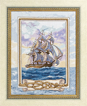 Набор для вышивания «Panna» КР-0949 Корабль мечты,27х35,5 см