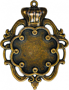 Заготовки для украшений «Crown Bezel-Small-Bronze» (Бронза)