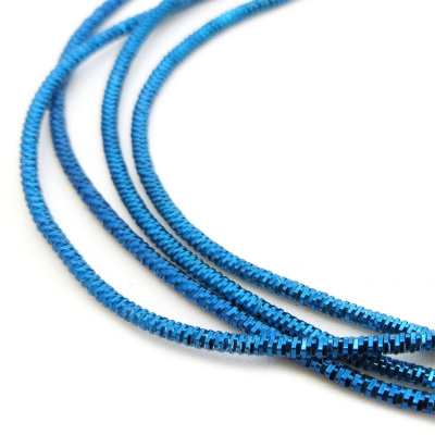 Канитель (трунцал) мягкая, фигурная KAN/MN1-20  глянец, яркий  циан, 10 гр.