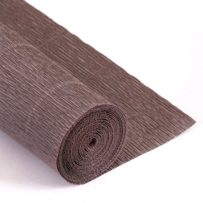 Гофрированная бумага GOF-180 «Blumentag» 50 см, рулон 2,5 м, цв.604 серый