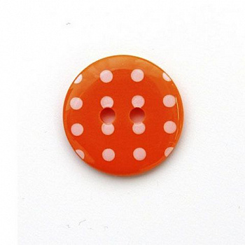 Пуговицы в тубе, Q7D26-FSS  Горошек 36L (331 оранжевый) 36 шт.