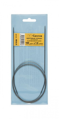Спицы круговые «Gamma» MKN-R металл d 1,6 мм 100 см с металлической леской