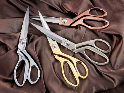 Ножницы портновские, 24 см,Арт B4847/мат.медь