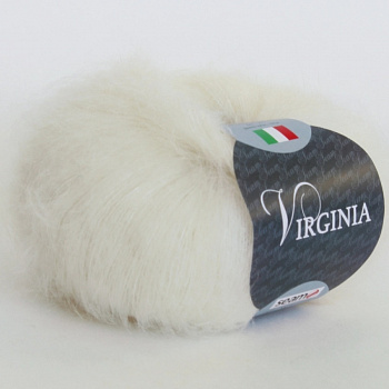 Вирджиния, пряжа для ручного вязания     (02, молочный)