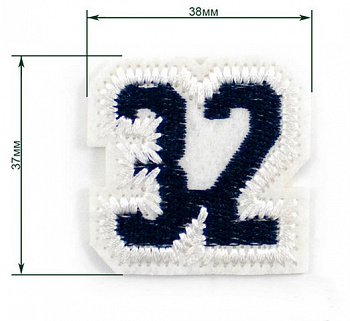 Термоаппликация LA150  38 х 37 мм, упак  5шт.