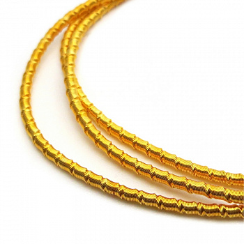 Канитель мягкая, фигурная KAN/LB2-12  матовый, желтое золото