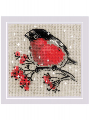 Набор для вышивания «Риолис» 2132 Зимний гость 10*10 см