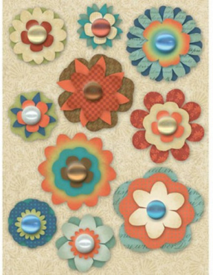 Стикеры-украшения  Цветы