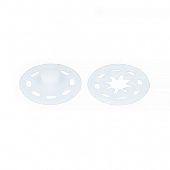 Кнопки пришивные PKL-25 пластик "Gamma" d 25 мм 10 шт. №01 белый