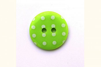 Пуговицы в тубе Q7125-FSS Горошек 24L,(441-салатовый) 36 шт.