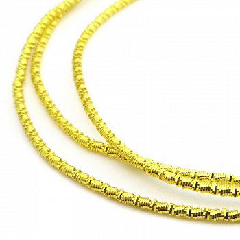 Канитель мягкая, фигурная KAN/MS1,5-16  глянец, светлое золото