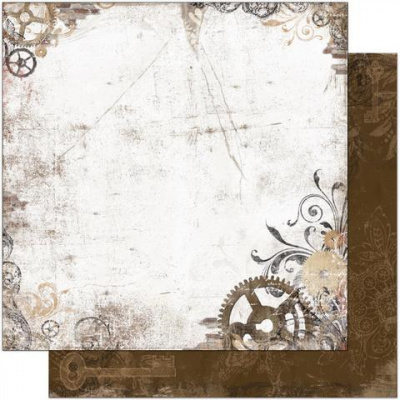 Лист бумаги Bo Bunny 12TG622 «Timepiece Gears» 30х30см