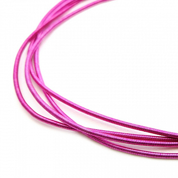 Канитель мягкая, гладкая KAN/MK1.3-10 матовая, пурпурно-розовый