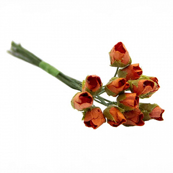 Декоративный букетик "Рукоделие" DKB055B  Розы (оранжевый)