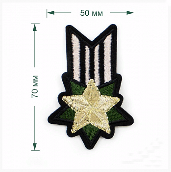 Термоаппликация LA382 70 х 50 мм упак/5 шт