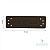 Нашивка NA03 Coffee (кофейный)  50 х15 mm