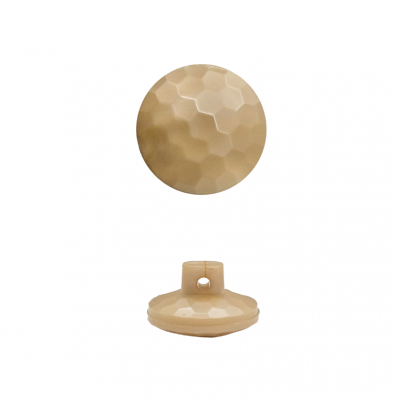 Пуговица в тубе на ножке перламутр 1491- бежевый  перламутр  13 мм уп/24 шт