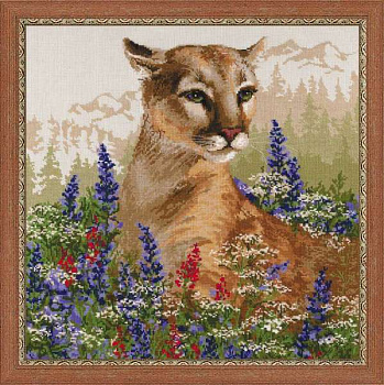 Набор для вышивания «Сотвори Сама» 1361 Пума 60*60 см