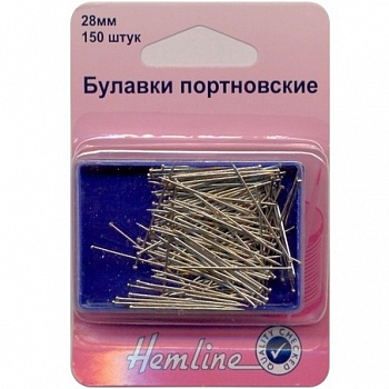 Булавки портновские "Hemline" 670, 28 мм, 150 шт.